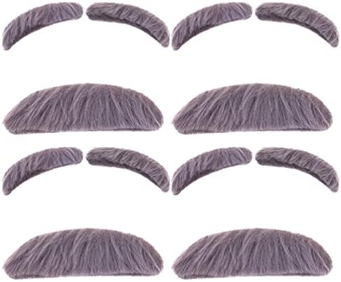 SAFIGLE 4 Set Fake Eyebrows and Mustaches