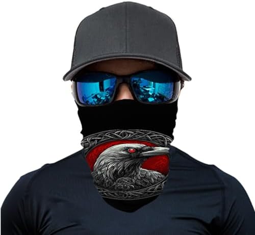 DUOLIFU Cool Skull Face Bandanas Multi-Purpose Headwear