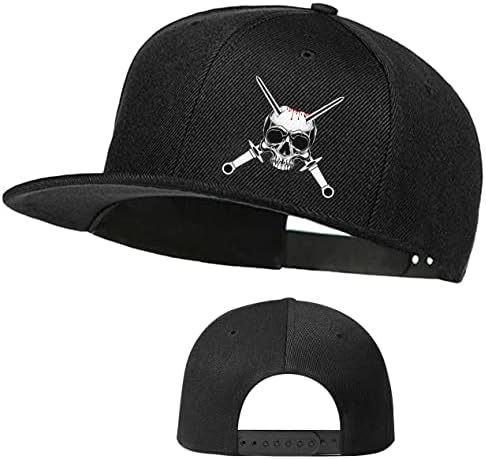 Adjustable Black Snapback Hat for Men and Women