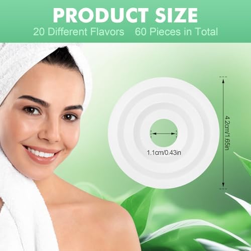 Demissle 60 Pcs 20 Flavors Scent Discs for Towel Warmers
