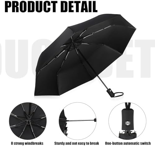 Jexine 6 Pcs Compact Automatic Umbrella Set 1