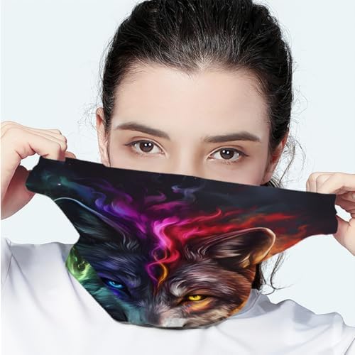 GLUDEAR 3D Print Balaclava Face Bandana for Men Women