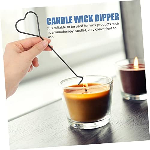 Luxshiny 4pc Heart Shape Candle Wick Hooks