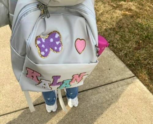 Personalized Toddler Backpack with Chenille Name 10x5x13