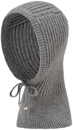 Cambkatl Winter Wool Blend Hooded Scarf Hat
