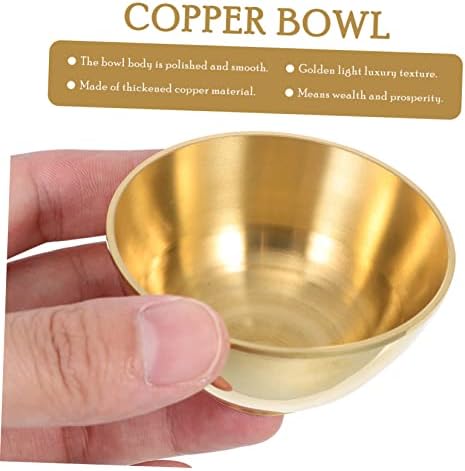 STOBAZA Gold Copper Decorative Offering Bowl 1