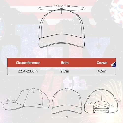 Custom American Flag Baseball Cap for Men 1