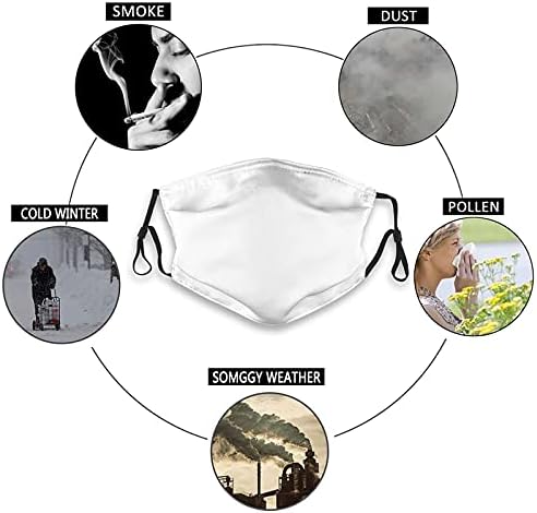 JCETUNO Unisex Reusable Face Mask with Adjustable Nose Clip