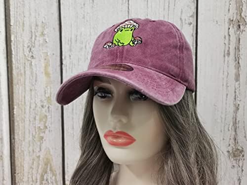 Frog with Mushroom Baseball Cap for Men Women 1
