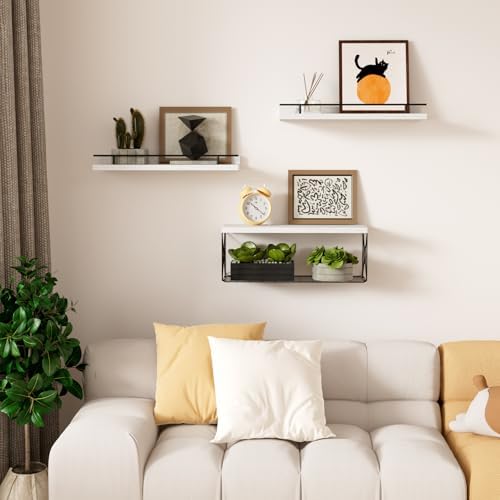 YUEDAER Floating Shelf Set of 3 for Wall Dcor
