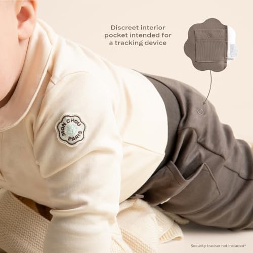 MON CHOU Organic Cotton Ribbed Joggers for Baby