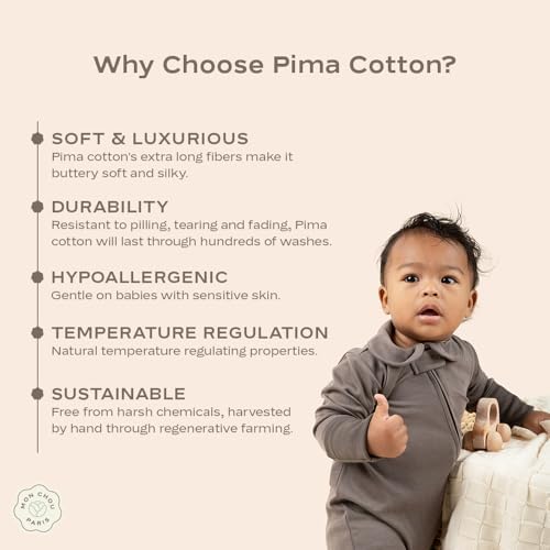 MON CHOU Organic Cotton Ribbed Joggers for Baby
