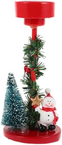 Mikinona Snowman Candle Holder Christmas Decor 1