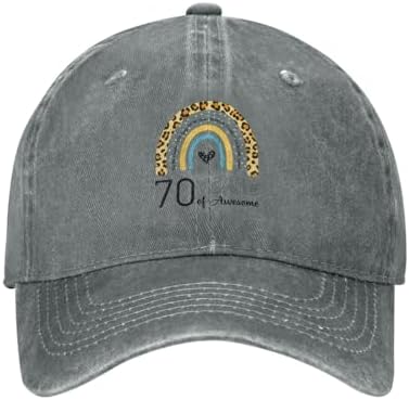 70th Birthday Baseball Cap for Women Men