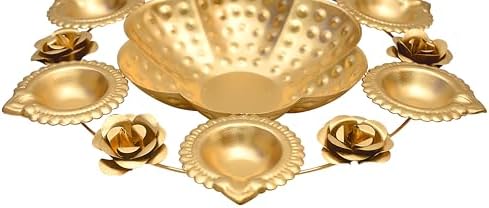 DIGGY ARTS Premium Gold Urli Bowl 11 Inch