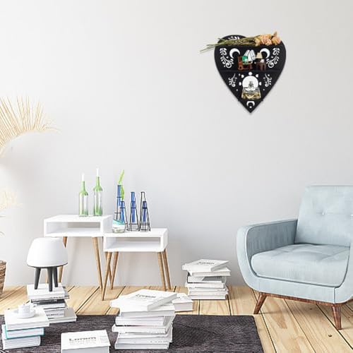 INFUNLY Heart Shape Crystal Display Shelf