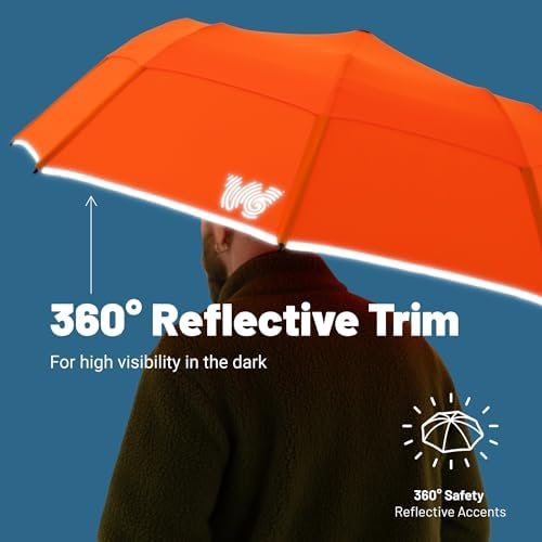 Weatherman Premium Collapsible Travel Umbrella - Windproof and Durable