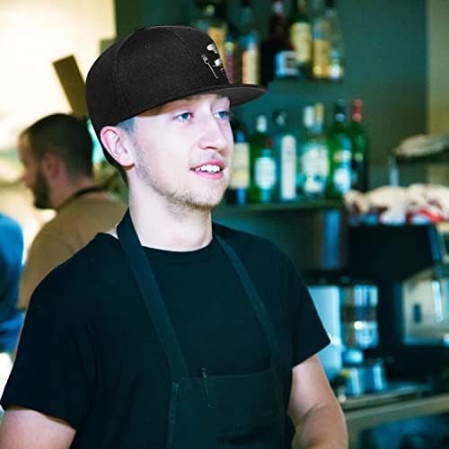 Tijeyi Black Snapback Hat for Men Boys