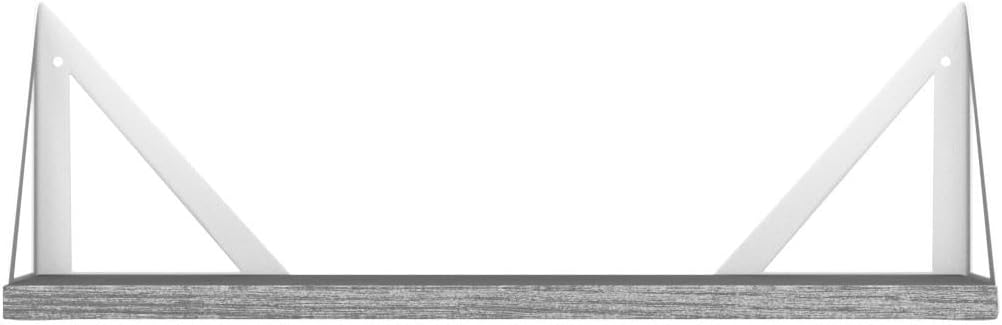 Wallniture Minori Gray Floating Shelves Set of 3 1