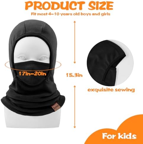 Dymex Kids Balaclava Ski Mask Winter Face Cover