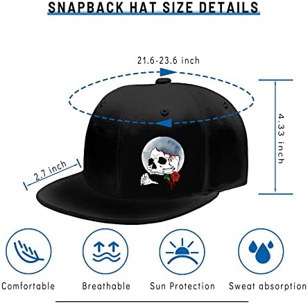 Adjustable Black Snapback Hat for Men Women 1