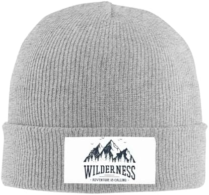 Wilderness Adventure Mountain Knitted Hat Winter Warm