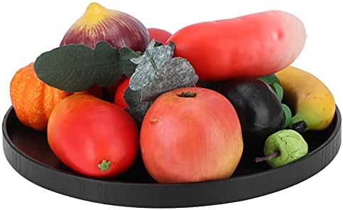 Gigicial Wooden Round Decorative Tray