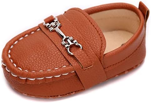 LONSOEN Baby Loafers for Boys Girls Prewalker Shoes