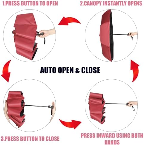 Jexine 6 Pcs Compact Automatic Umbrella Set 1