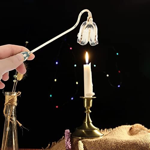 HOLIDYOYO Painted Flower Candle Snuffer
