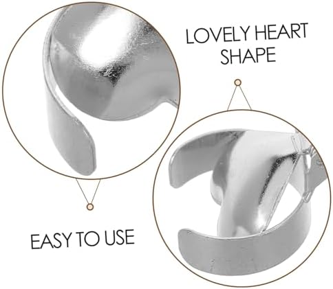 ZUNOXAZ 2-Pack Heart Design Metal Candle Snuffer