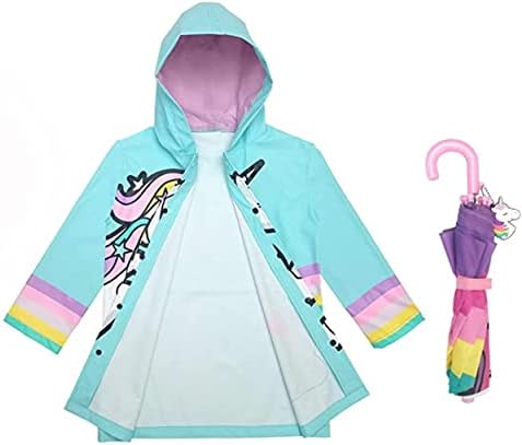 Addie Tate Kids Umbrella and Raincoat Set for Boys Girls