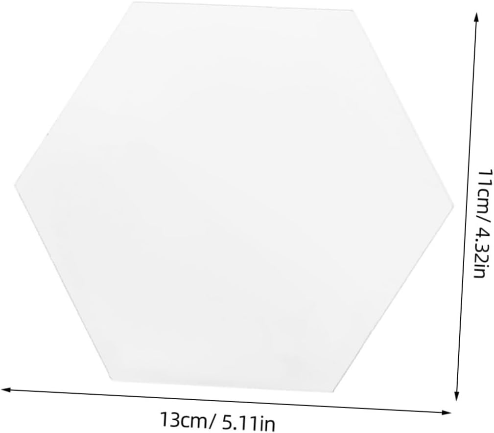 Cabilock Acrylic Hexagon Wall Mirror Easy to Clean