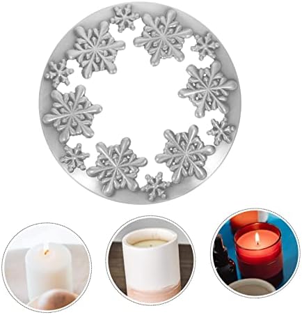 TOKIDNY Snowflake Candle Lid Zinc Alloy Christmas Decor 1