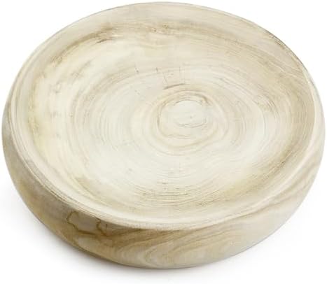 Handcrafted Paulownia Wood Decorative Bowl 1