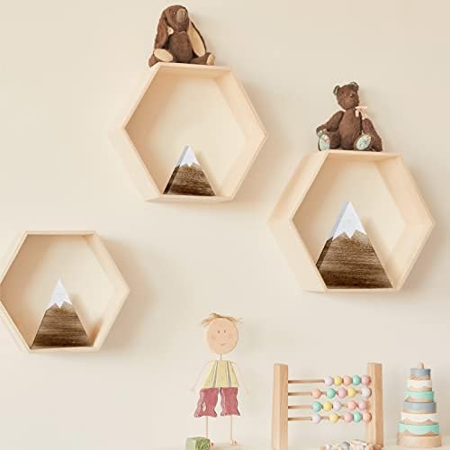 Maitys 3 Pcs Mountain Decor Signs Dark Brown