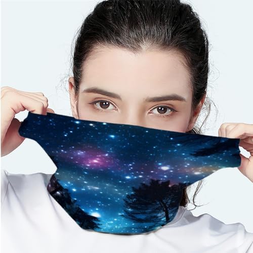 GLUDEAR Multifunctional Galaxy Print Balaclava Set