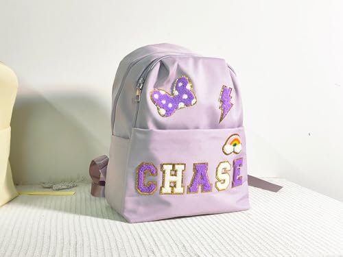 Personalized Toddler Backpack with Chenille Name 10x5x13