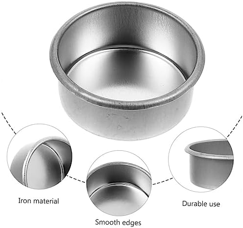 HOOTNEE 24pcs Silver Rimmed Iron Candle Holders