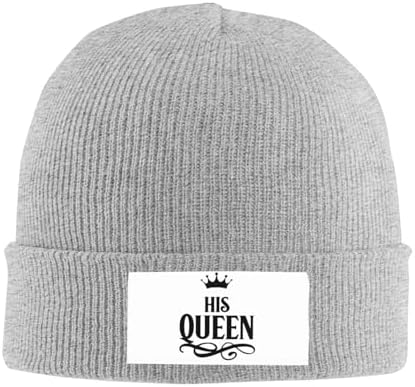 Queen And Im Her King Knitted Hat Winter Warm Cap