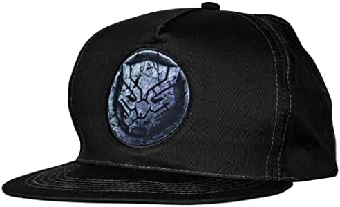 Berkshire Fashions Marvel Black Panther Cracked Stone Logo Adjustable Snapback Hat