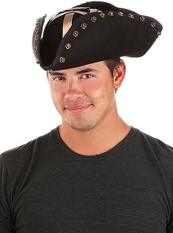 Disney Blackbeard Pirate Costume Hat - Officially Licensed