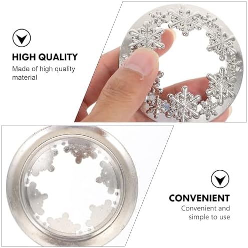 Luxshiny Snowflake Candle Cover with Lid