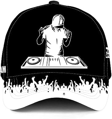 Personalized DJ Baseball Cap for Men Women Custom Name Funny Music Hat