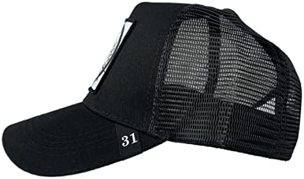 Snapback Trucker Hat for Men One Size Black
