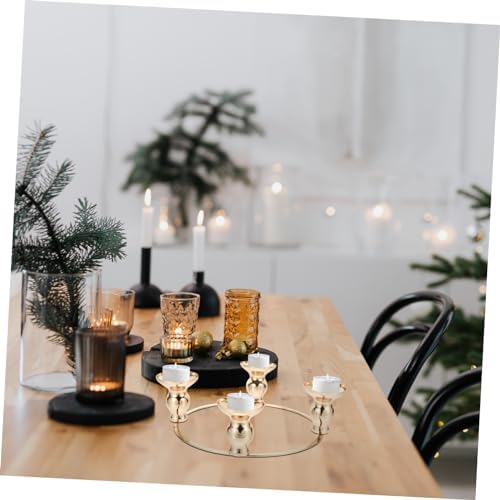 Ciieeo Advent Candle Ring Wreath Holder 1