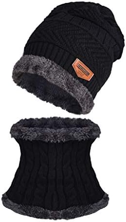 Kids Winter Beanie Hat and Scarf Set with Pompom