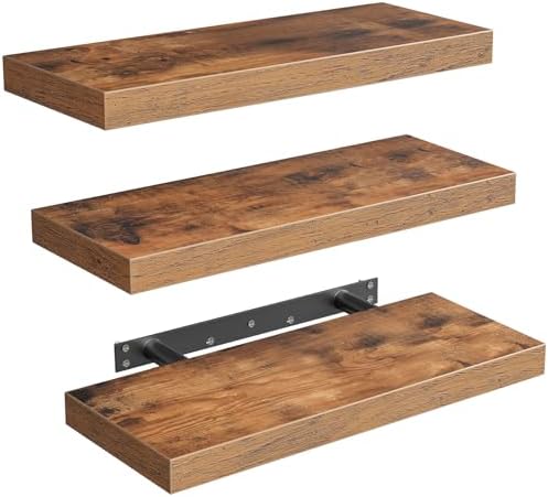 RALGEND Floating Shelves Set of 3 with Invisible Brackets