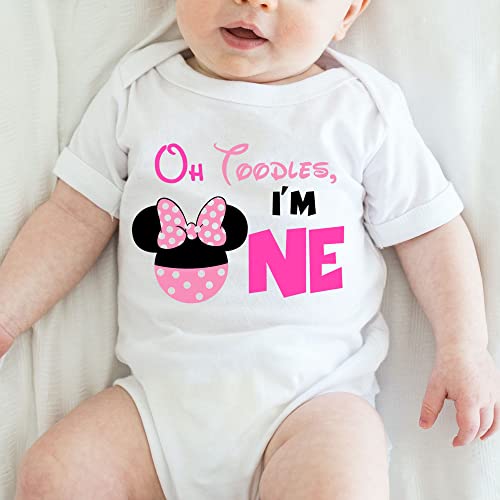 Minnie Birthday Bodysuit for 12-Month Baby Girl