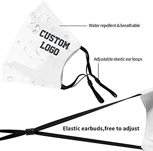 Custom Face Mask with Photo Text Logo Adjustable Reusable Cloth Cover